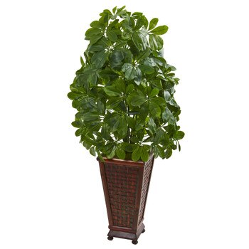 Schefflera Artificial Plant in Decorative Planter Real Touch - SKU #8231
