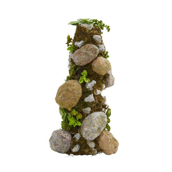 18 Succulent Rock Column - SKU #8324