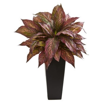 27 Musa Artificial Plant in Black Planter - SKU #8526