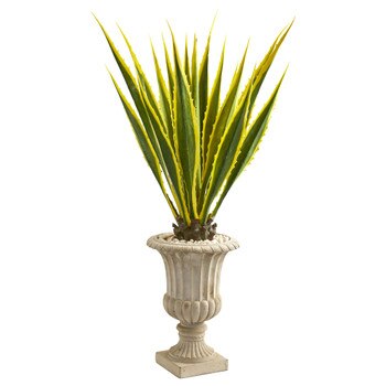 4.5 Agave Artificial Plant in Urn - SKU #9070