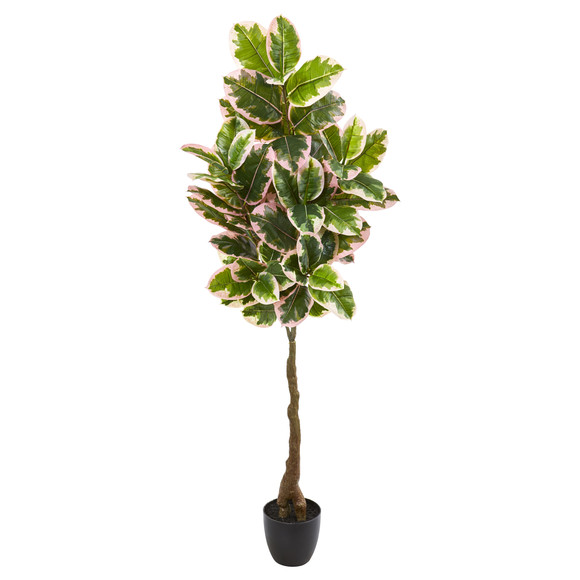 65 Rubber Leaf Artificial Tree Real Touch - SKU #9120
