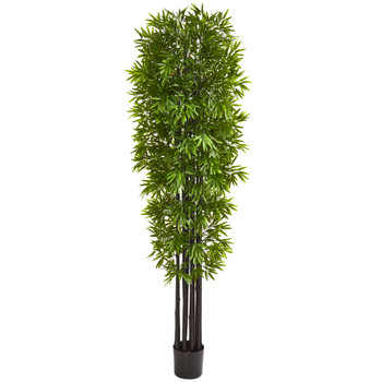 7 Bamboo Artificial Tree with Black Trunks UV Resistant Indoor/Outdoor - SKU #9145