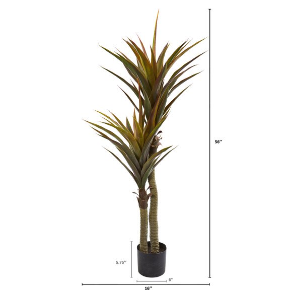 56 Yucca Artificial Tree - SKU #9172 - 1