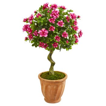 39 Azalea Artificial Topiary Tree in Terra Cotta Planter - SKU #9295