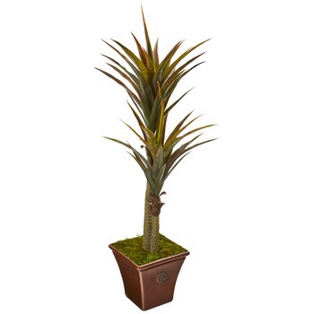 61 Yucca Artificial Tree in Planter - SKU #9525