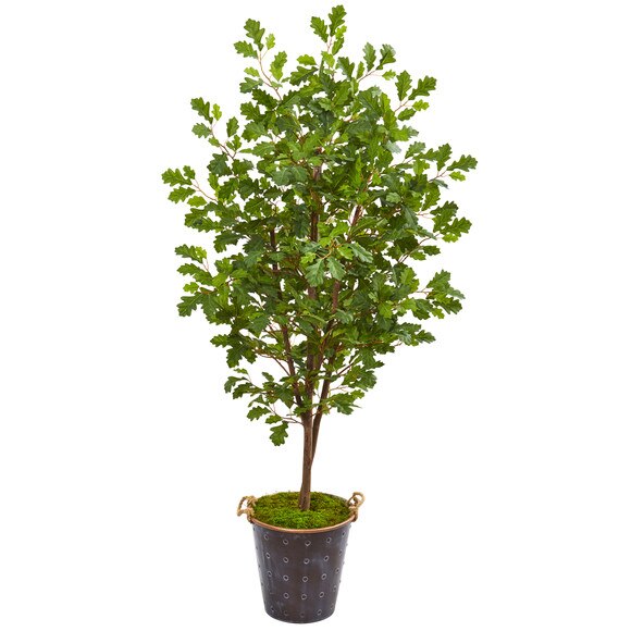 68 Oak Artificial Tree in Decorative Planter - SKU #9535