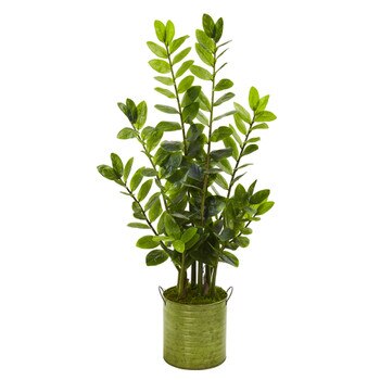 38 Zamioculcas Artificial Plant in Green Planter - SKU #9567