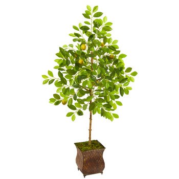 54 Lemon Artificial Tree in Decorative Planter - SKU #9618