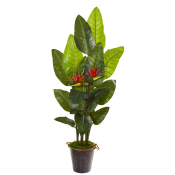 75 Bird of Paradise Artificial Plant in Planter Real Touch - SKU #9797