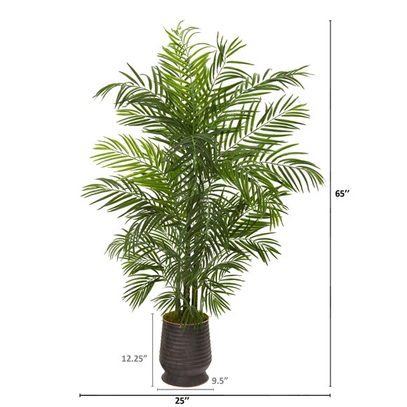 65 Areca Artificial Palm Tree in Decorative Planter UV Resistant Indoor/Outdoor - SKU #9830 - 1