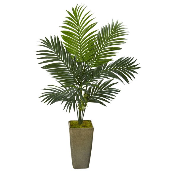 50 Kentia Artificial Palm Tree in Green Planter - SKU #9836