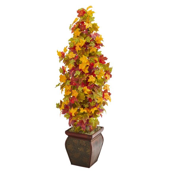 40 Autumn Maple Artificial Tree in Decorative Planter - SKU #9943
