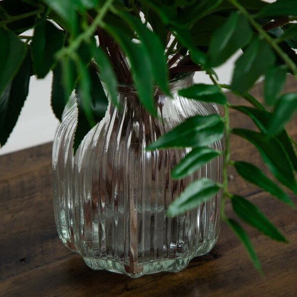 19 Palmate Fern Arrangement in Glass Vase - SKU #A2191 - 8