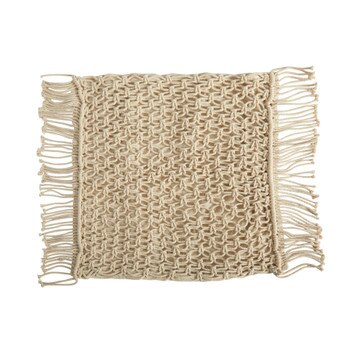 18 BOHO Fringed Woven Macrame Decorative Pillow Cover - SKU #D1019