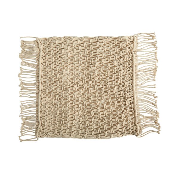 18 BOHO Fringed Woven Macrame Decorative Pillow Cover - SKU #D1019