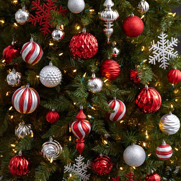 Holiday Deluxe Shatterproof 81 Count Christmas Tree Ornament Box Set Re-Useable Container - SKU #D1035 - 4