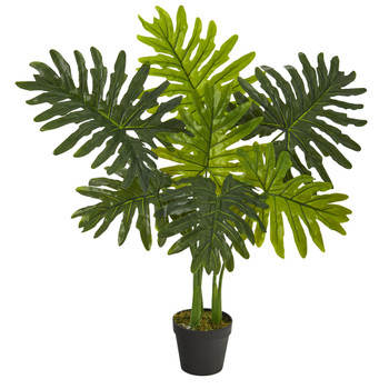 3 Philodendron Artificial Plant Real Touch - SKU #P1306