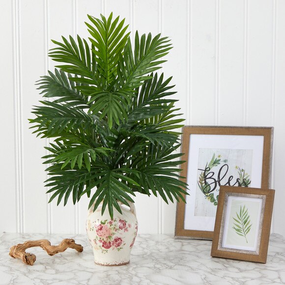27 Areca Palm Artificial Plant in Floral Jar - SKU #P1530 - 2