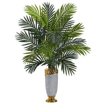 34 Areca Palm Artificial Plant in Designer Planter - SKU #P1535