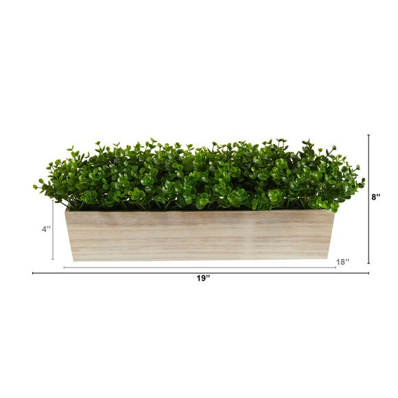 19 Eucalyptus Artificial Plant in Decorative Planter - SKU #P1654 - 1