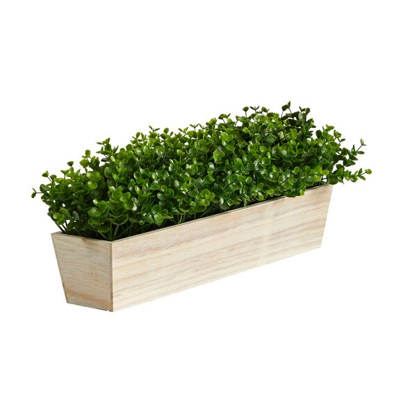 19 Eucalyptus Artificial Plant in Decorative Planter - SKU #P1654 - 2