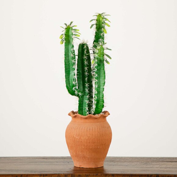 28 Artificial Cactus in Terracotta Planter - SKU #P2042 - 5