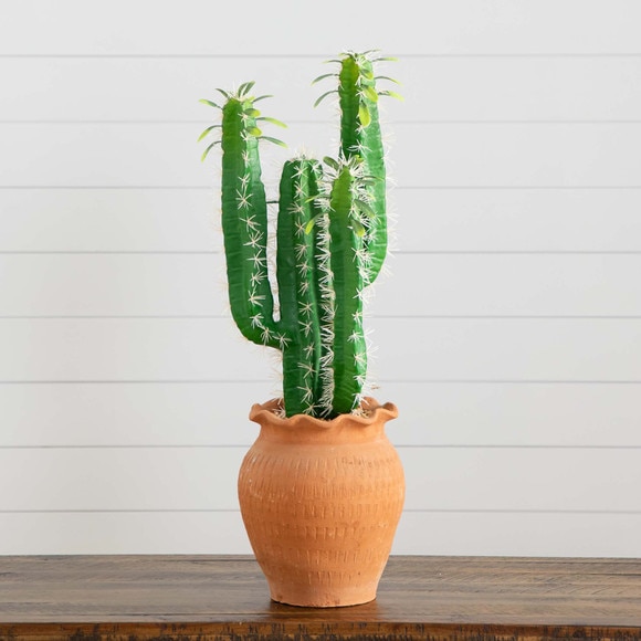 28 Artificial Cactus in Terracotta Planter - SKU #P2042 - 7