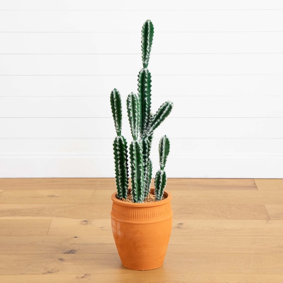 41 Artificial Cactus in Terracotta Planter - SKU #P2043 - 7