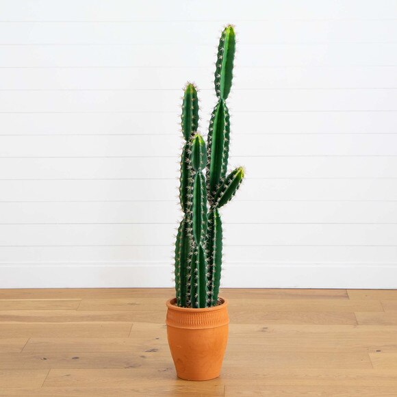 5 Artificial Cactus in Terracotta Planter - SKU #P2044 - 7