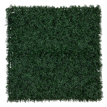 40 x 40 UV Resistant Boxwood Artificial Living Wall Panel with 100 Warm White LED Lights - SKU #P2083