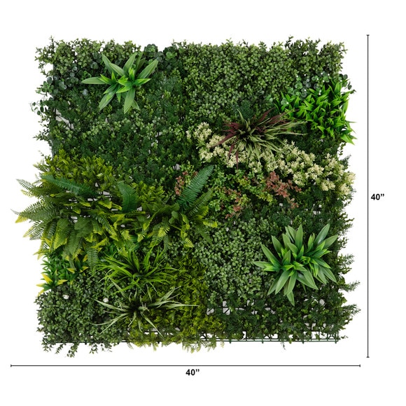 40 x 40 UV Resistant Madagascar Forest Artificial Living Wall Panel Indoor/Outdoor - SKU #P2084 - 1