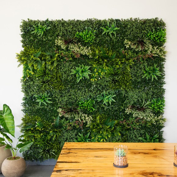 40 x 40 UV Resistant Madagascar Forest Artificial Living Wall Panel Indoor/Outdoor - SKU #P2084 - 12