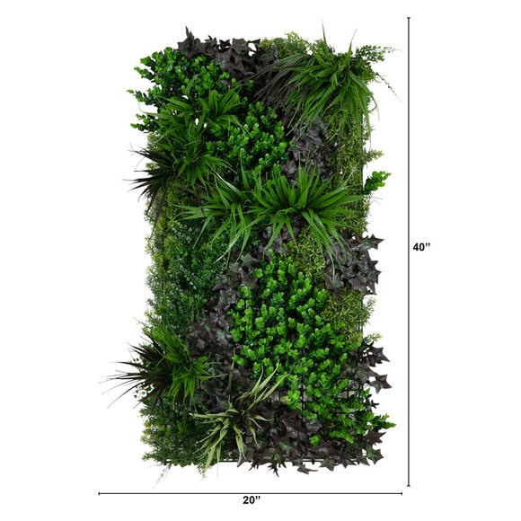 20 x 40 UV Resistant Borneo Jungle Artificial Living Wall Panel Indoor/Outdoor - SKU #P2091 - 1