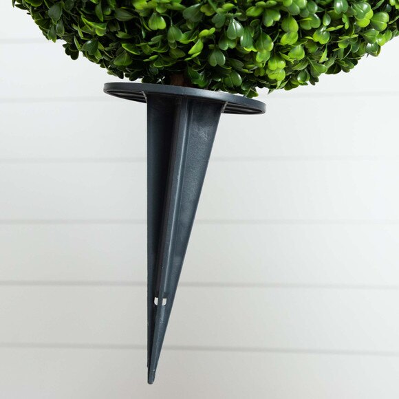 14 Artificial Boxwood Ball Topiary with Integrated Ground Stake UV Resistant - SKU #P2107 - 3