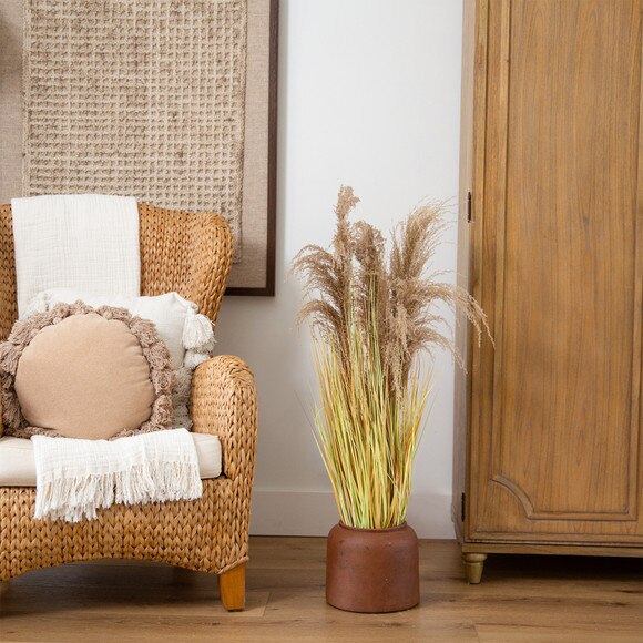 4 Artificial Pampas Grass - SKU #P2131 - 4