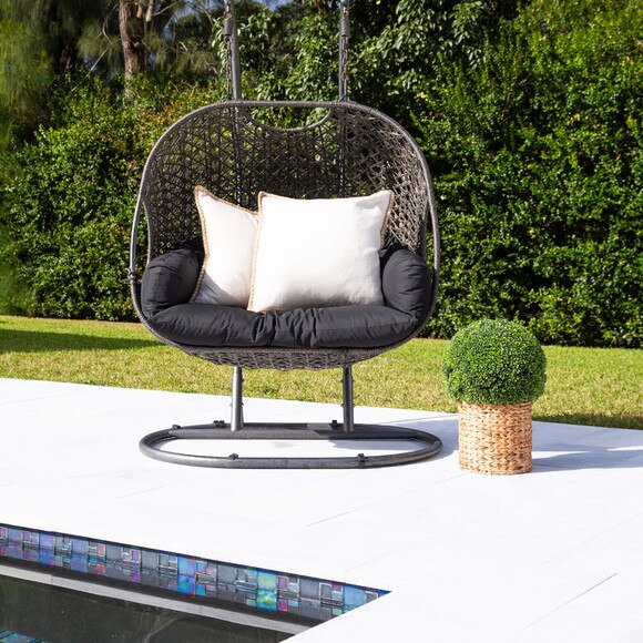 24 UV Resistant Artificial Boxwood Ball Topiary in Hyacinth Weave Basket Indoor/Outdoor - SKU #P2137 - 7