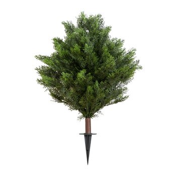 3 UV Resistant Artificial Cedar Bush with Integrated Ground Stake Indoor/Outdoor - SKU #P2143