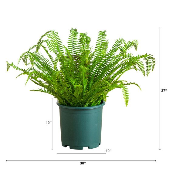27-in UV Resistant Artificial Boston Fern Plant Indoor/Outdoor - SKU #P2175 - 1