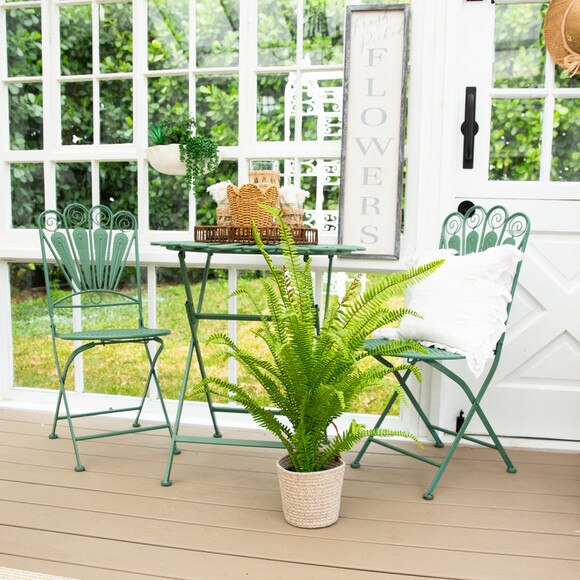 3-ft UV Resistant Artificial Boston Fern Potted Plant Indoor/Outdoor - SKU #P2179 - 3