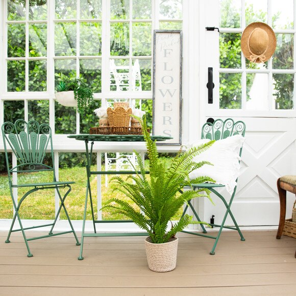 3-ft UV Resistant Artificial Boston Fern Potted Plant Indoor/Outdoor - SKU #P2179 - 6