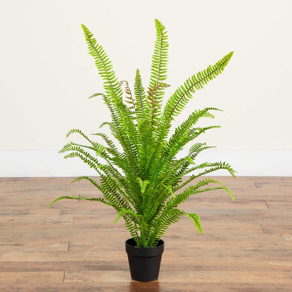 3-ft UV Resistant Artificial Boston Fern Potted Plant Indoor/Outdoor - SKU #P2179 - 7