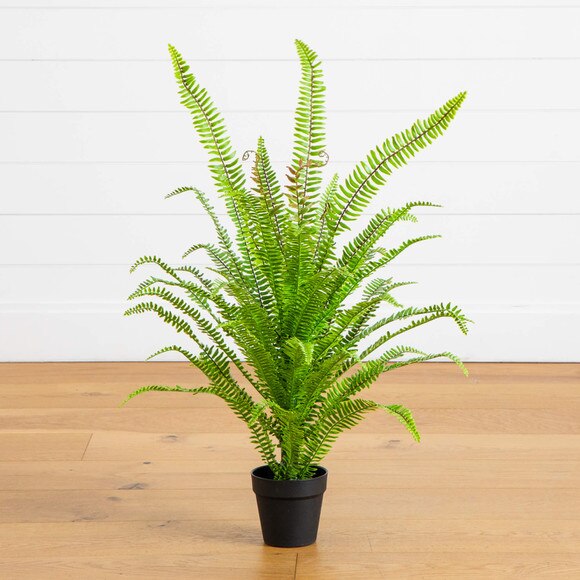 3-ft UV Resistant Artificial Boston Fern Potted Plant Indoor/Outdoor - SKU #P2179 - 8