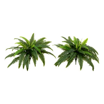 40 UV Resistant Artificial Boston Fern Indoor/Outdoor - Set of 2 - SKU #P2180-S2