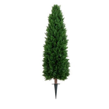 4-ft UV Resistant Artificial Cedar Plant with Integrated Ground Stake Indoor/Outdoor - Set of 2 - SKU #P2191