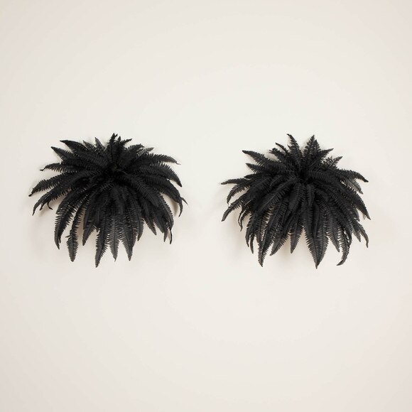 48-in Artificial Halloween Black Boston Fern - Set of 2 - SKU #P2198-S2 - 5