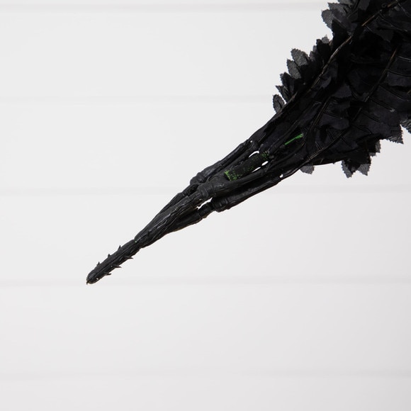 19-in Artificial Halloween Black Boston Fern - Set of 6 - SKU #P2199-S6 - 2