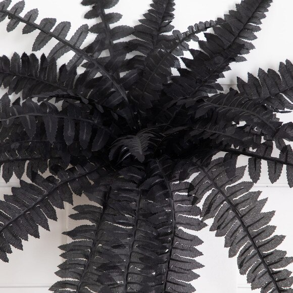 19-in Artificial Halloween Black Boston Fern - Set of 6 - SKU #P2199-S6 - 4