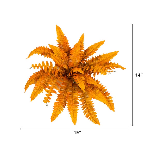 19-in Autumn Artificial Fall Boston Fern - Set of 6 - SKU #P2200-S6 - 1