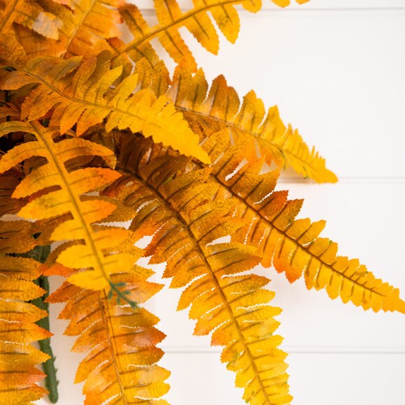 19-in Autumn Artificial Fall Boston Fern - Set of 6 - SKU #P2200-S6 - 2