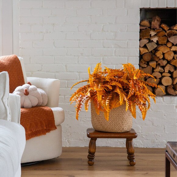 19-in Autumn Artificial Fall Boston Fern - Set of 6 - SKU #P2200-S6 - 5